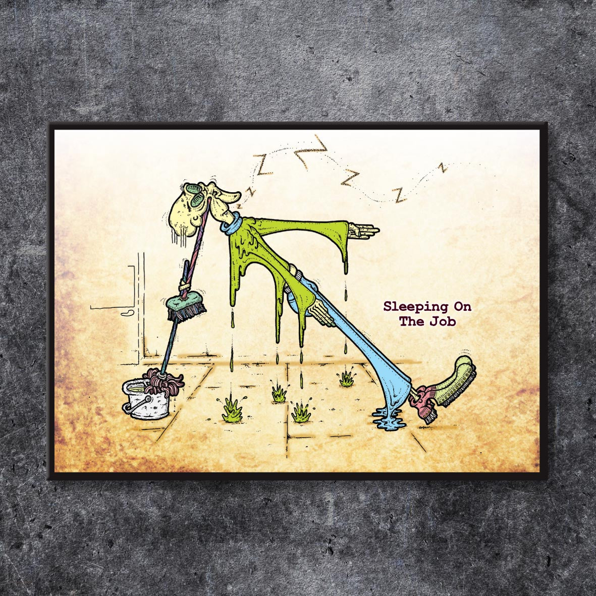 Sleeping On The Job Art Print