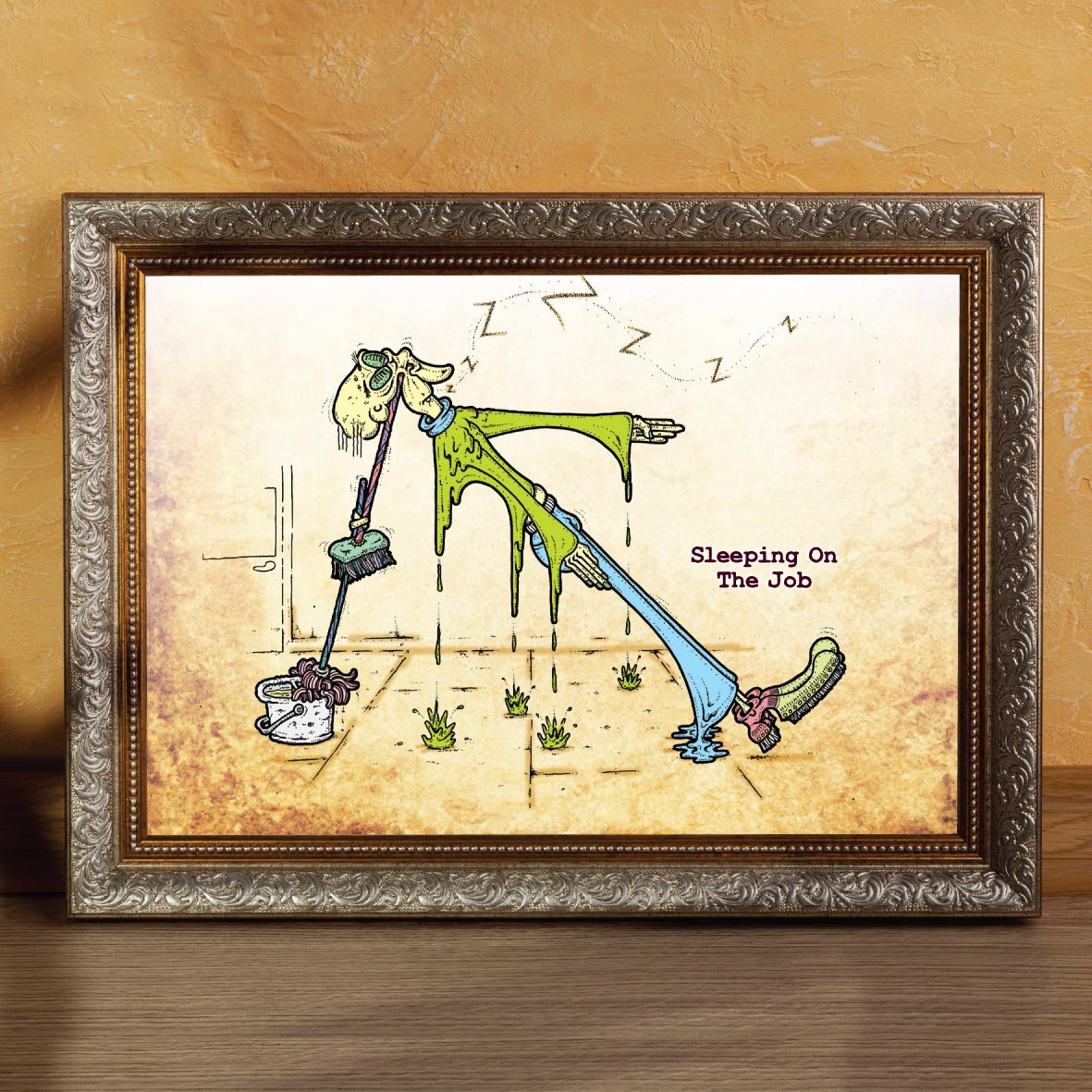 Sleeping On The Job Art Print