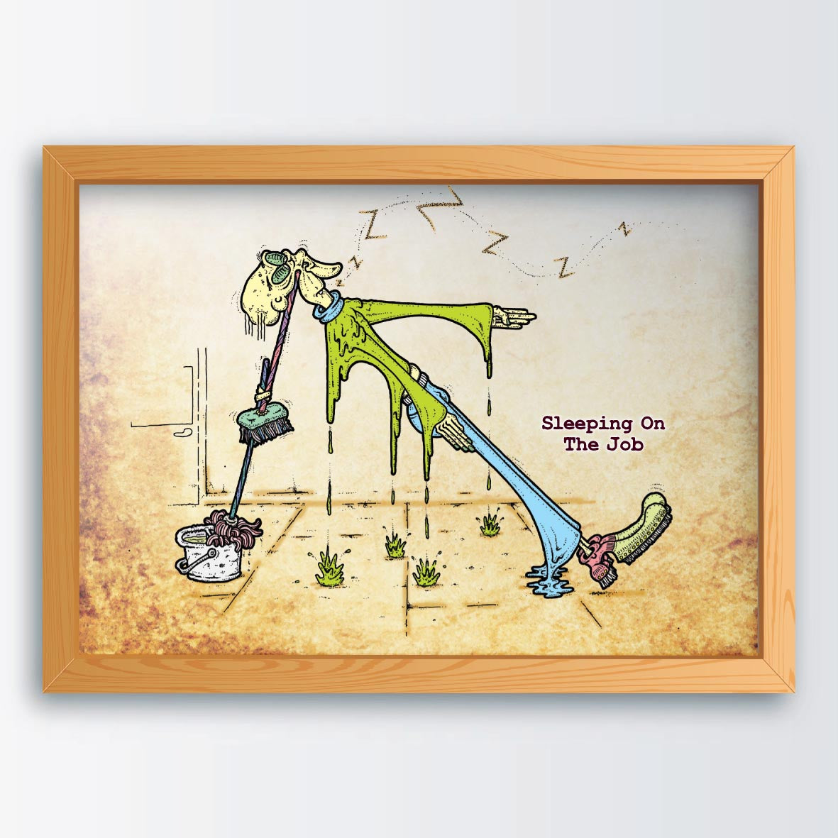 Sleeping On The Job Art Print