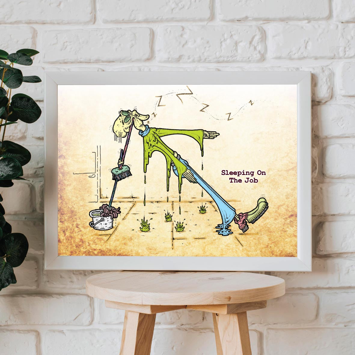 Sleeping On The Job Art Print