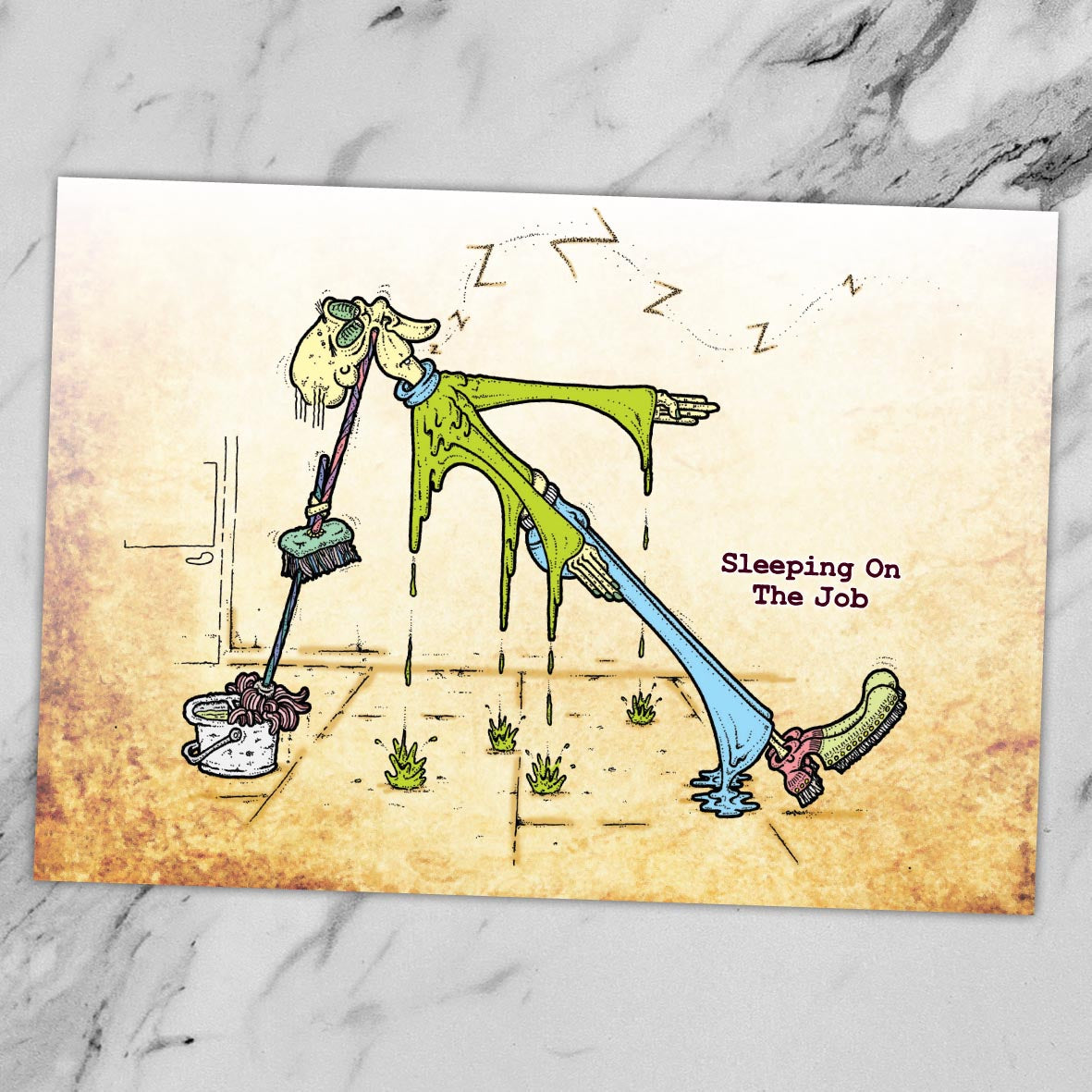 Sleeping On The Job Art Print