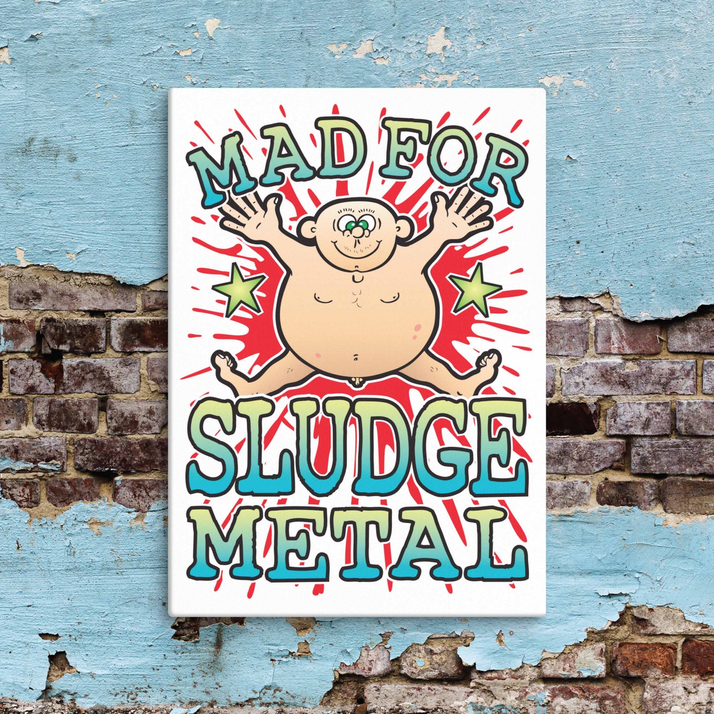 Sludge Metal Canvas Print 51x71cm