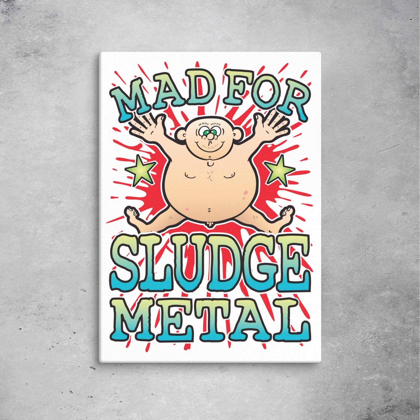 Sludge Metal Canvas Print 51x71cm