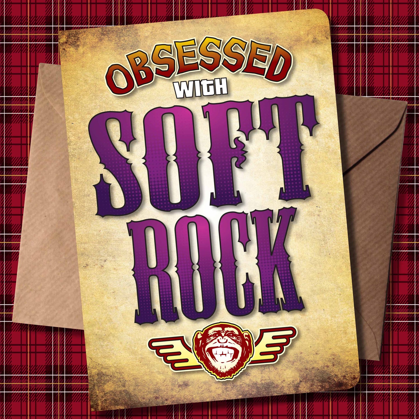 Soft Rock - Obsessed Art Poster + Birthday / Greetings Card