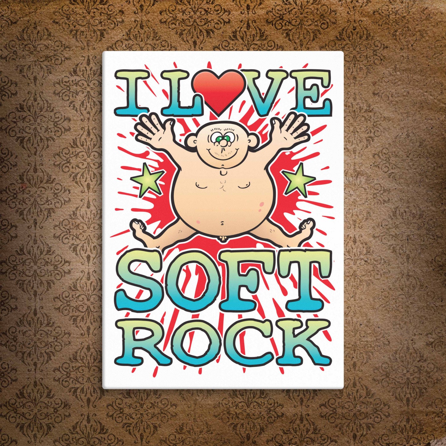 Soft Rock Canvas Print 30x40cm