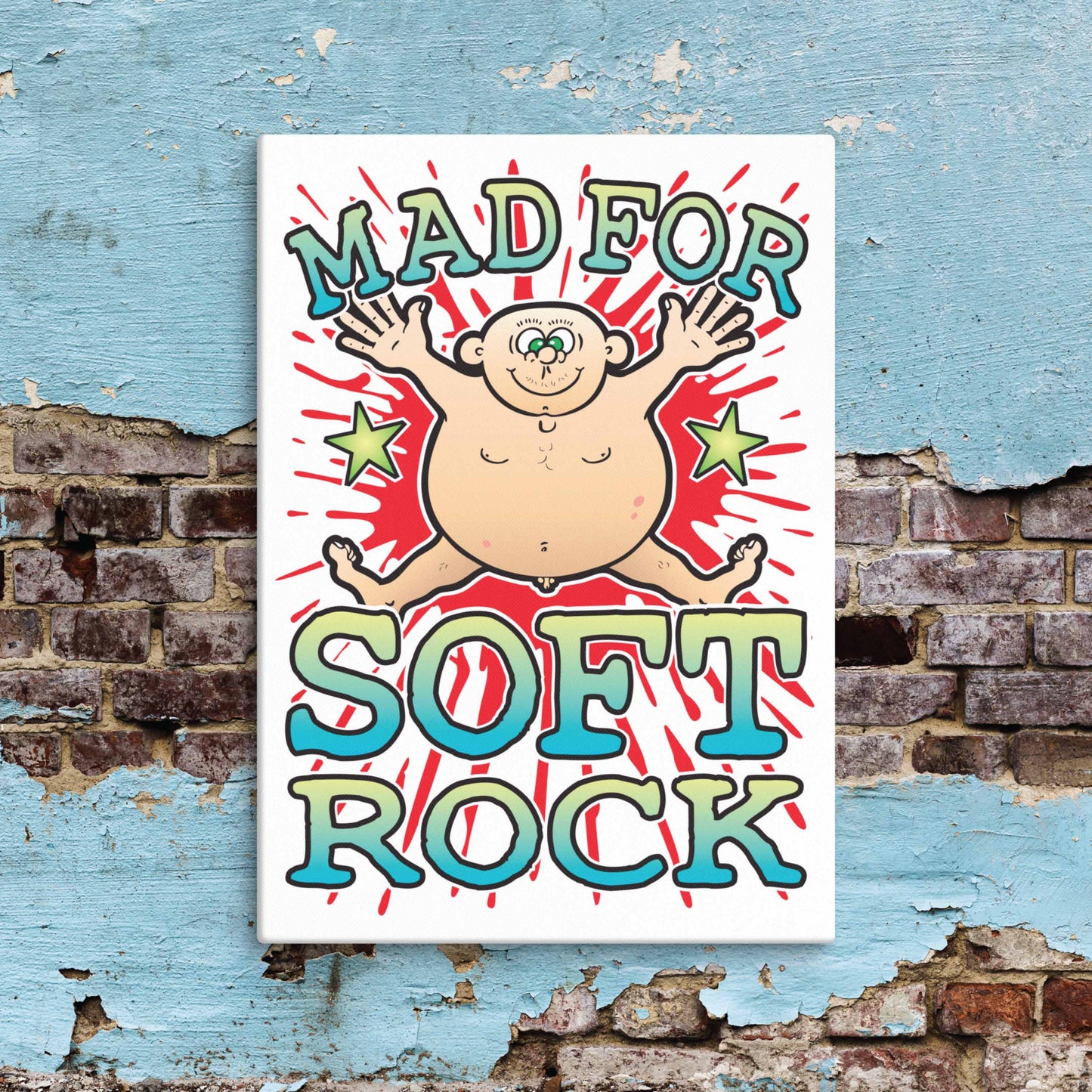 Soft Rock Canvas Print 30x40cm