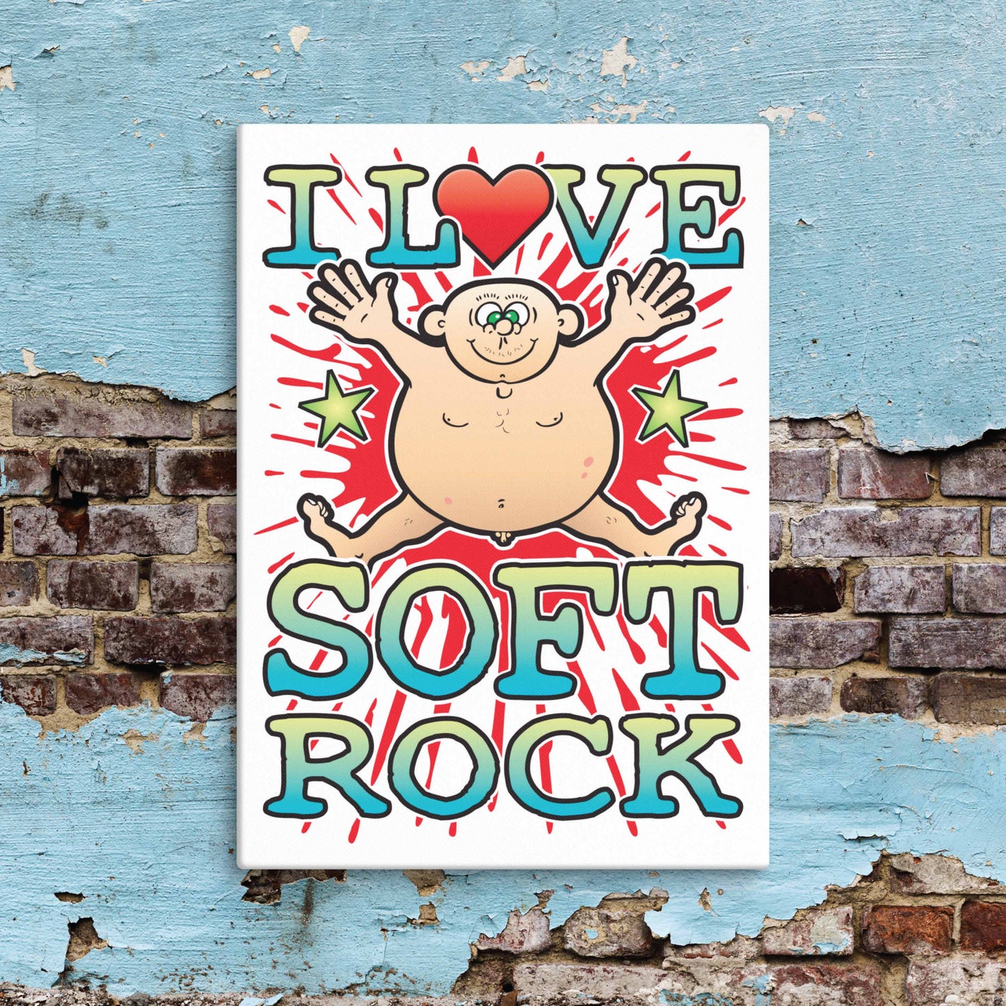Soft Rock Canvas Print 30x40cm