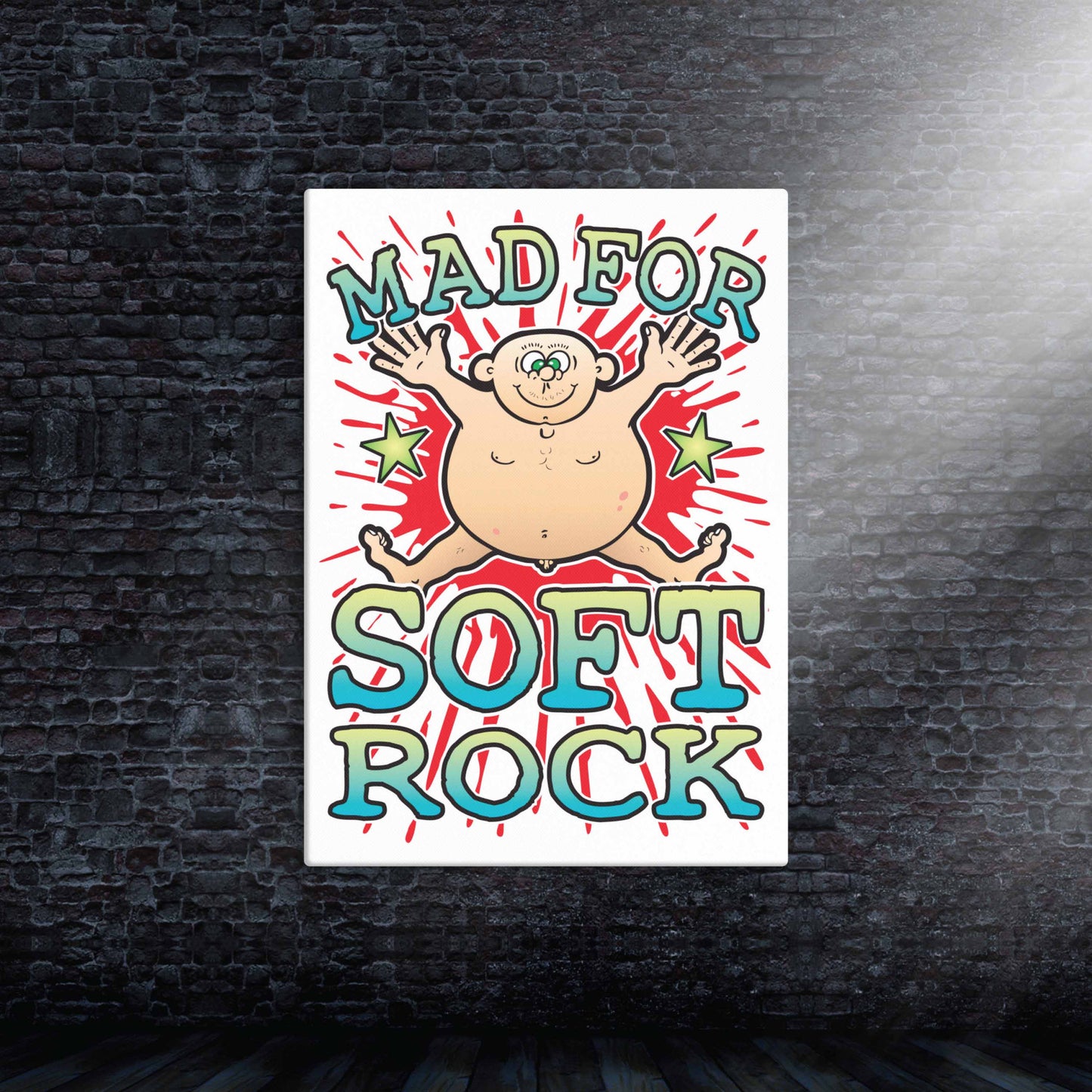 Soft Rock Canvas Print 30x40cm
