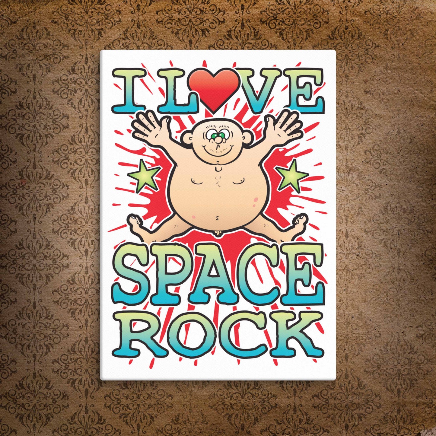 Space Rock Canvas Print 30x40cm