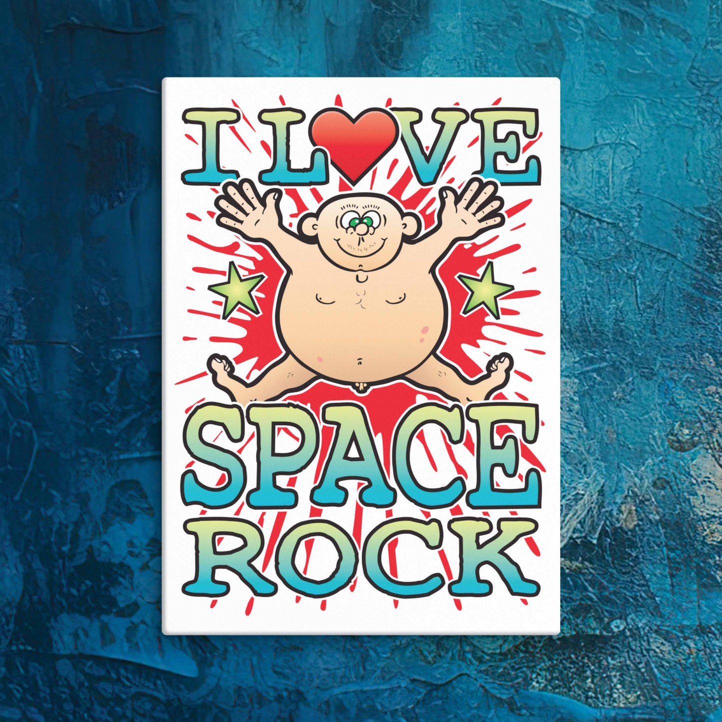 Space Rock Canvas Print 30x40cm