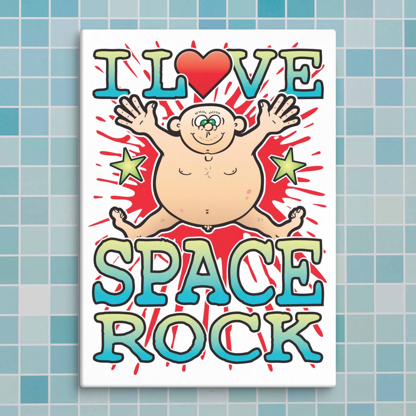 Space Rock Canvas Print 30x40cm