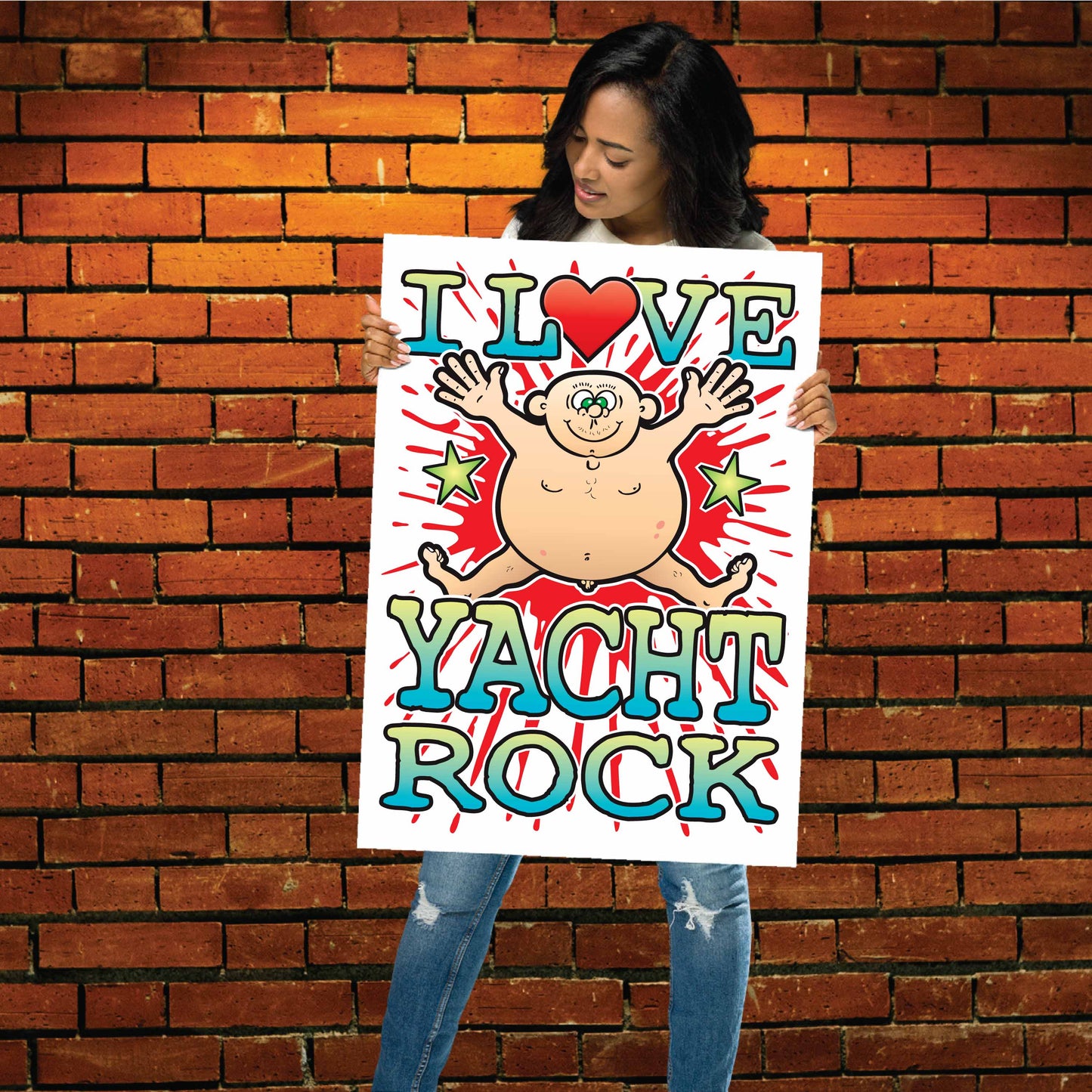 Yacht Rock 50x70cm Wall Art / Love Music Poster