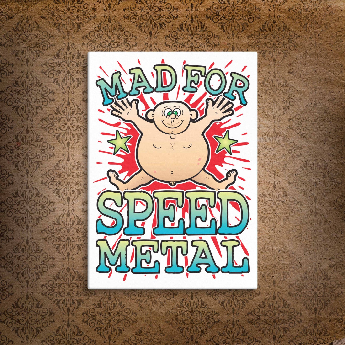 Speed Metal Canvas Print 51x71cm