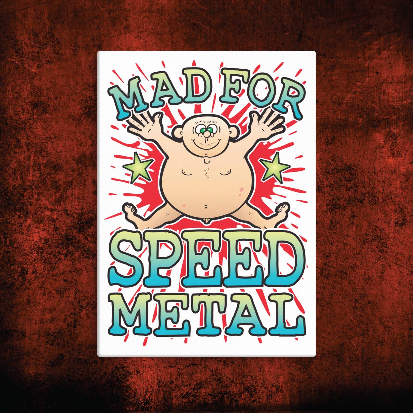 Speed Metal Canvas Print 30x40cm