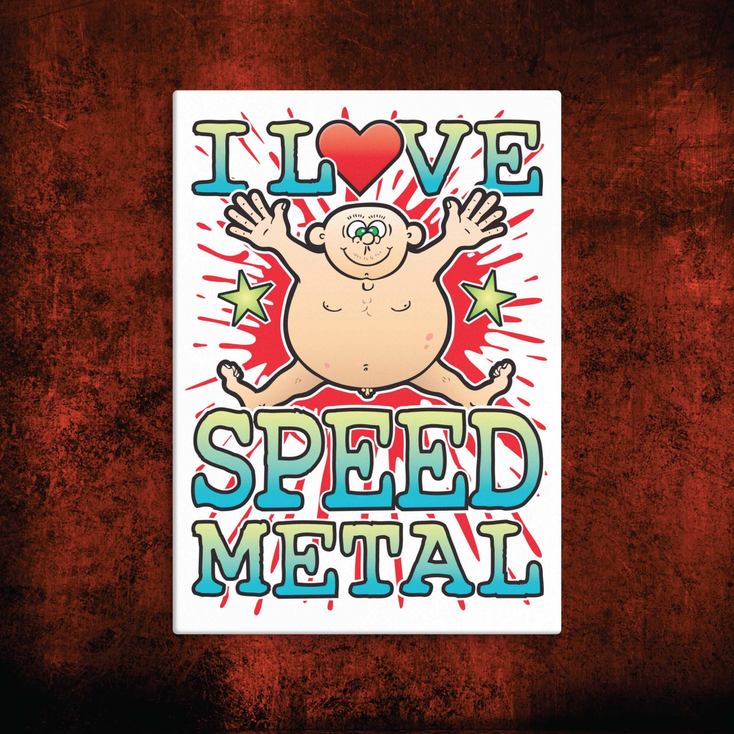 Speed Metal Canvas Print 30x40cm