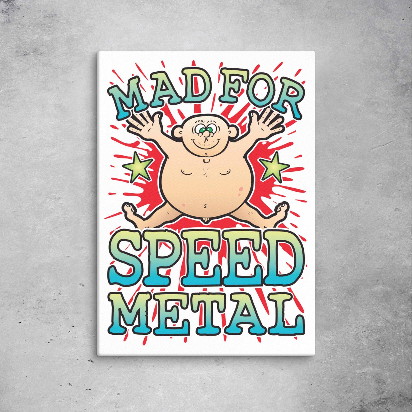 Speed Metal Canvas Print 51x71cm