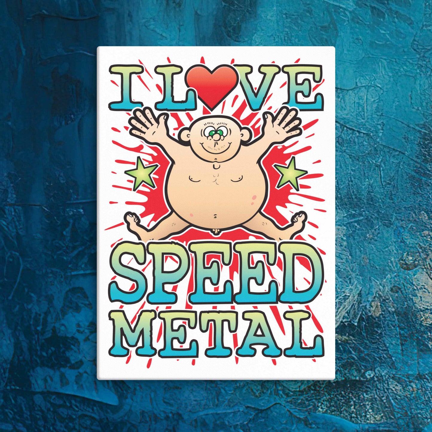 Speed Metal Canvas Print 30x40cm