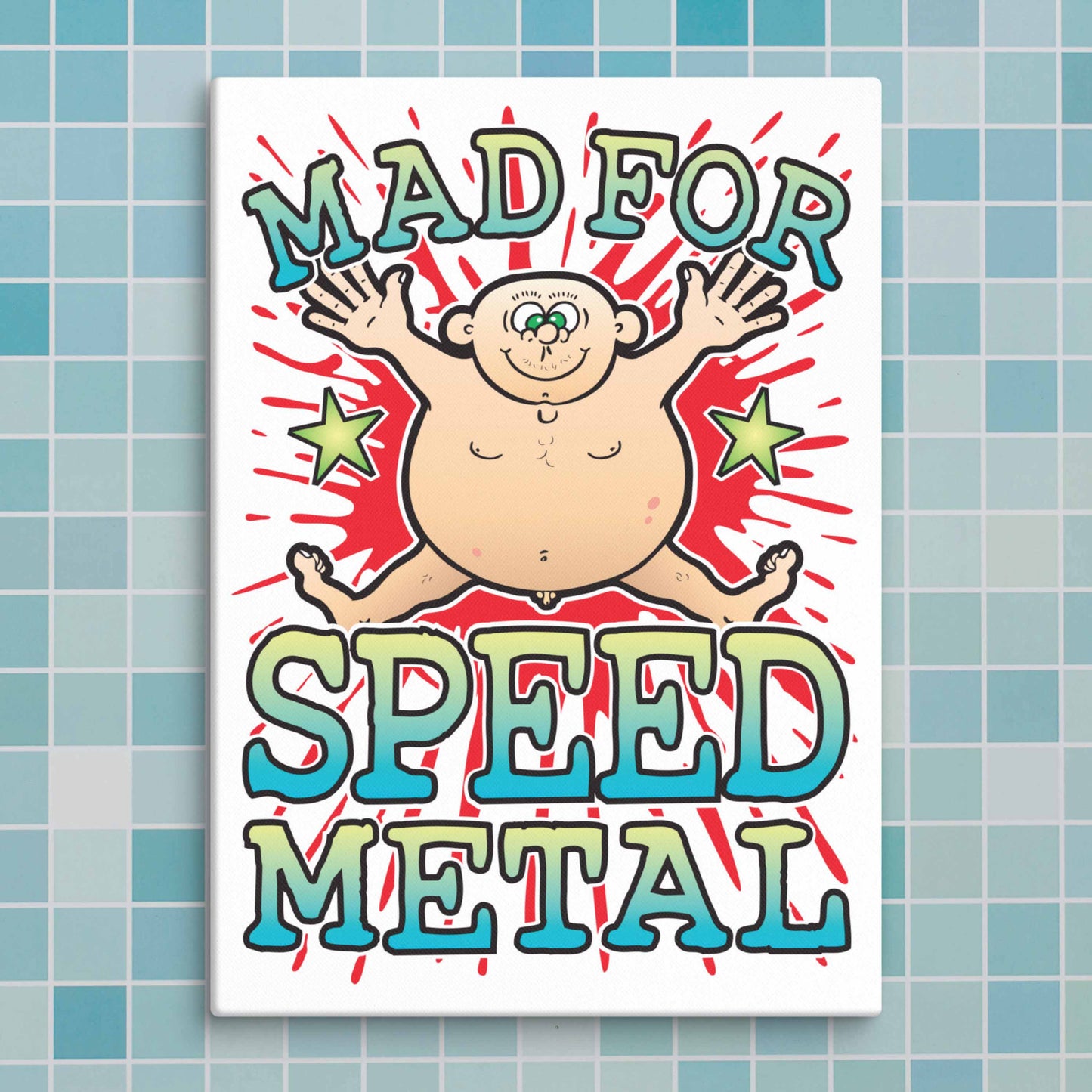 Speed Metal Canvas Print 30x40cm