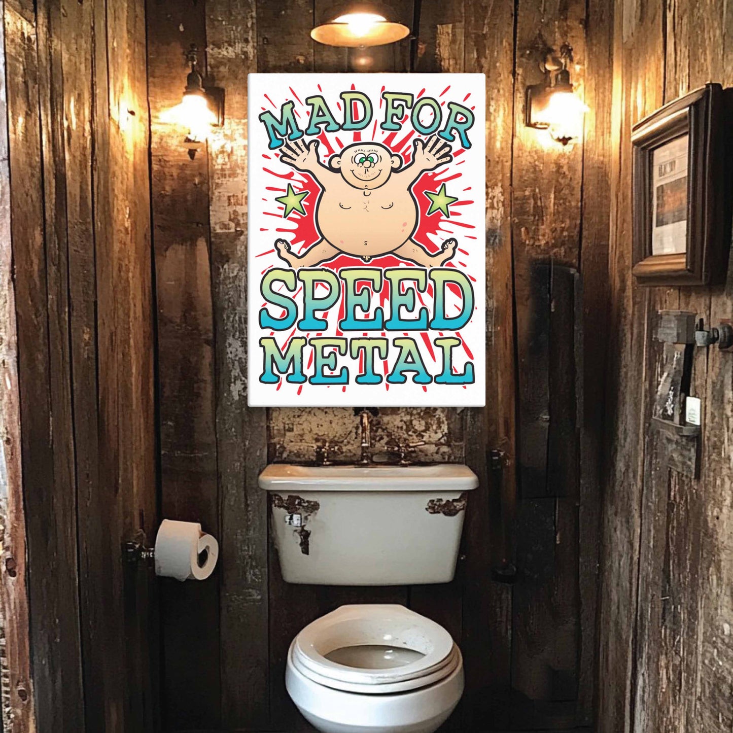 Speed Metal Canvas Print 51x71cm