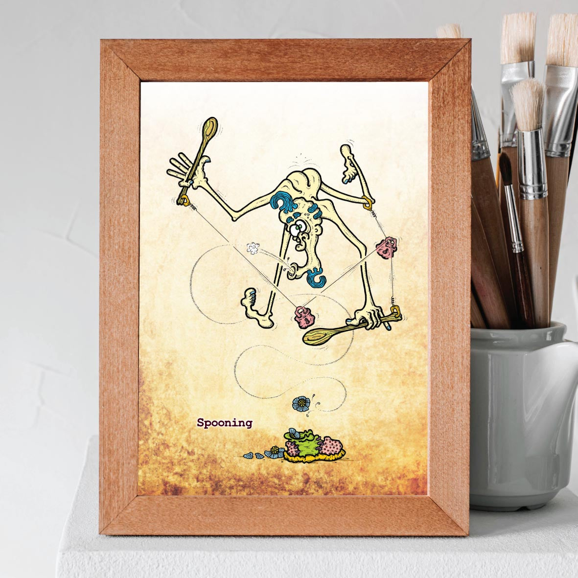 Spooning Art Print