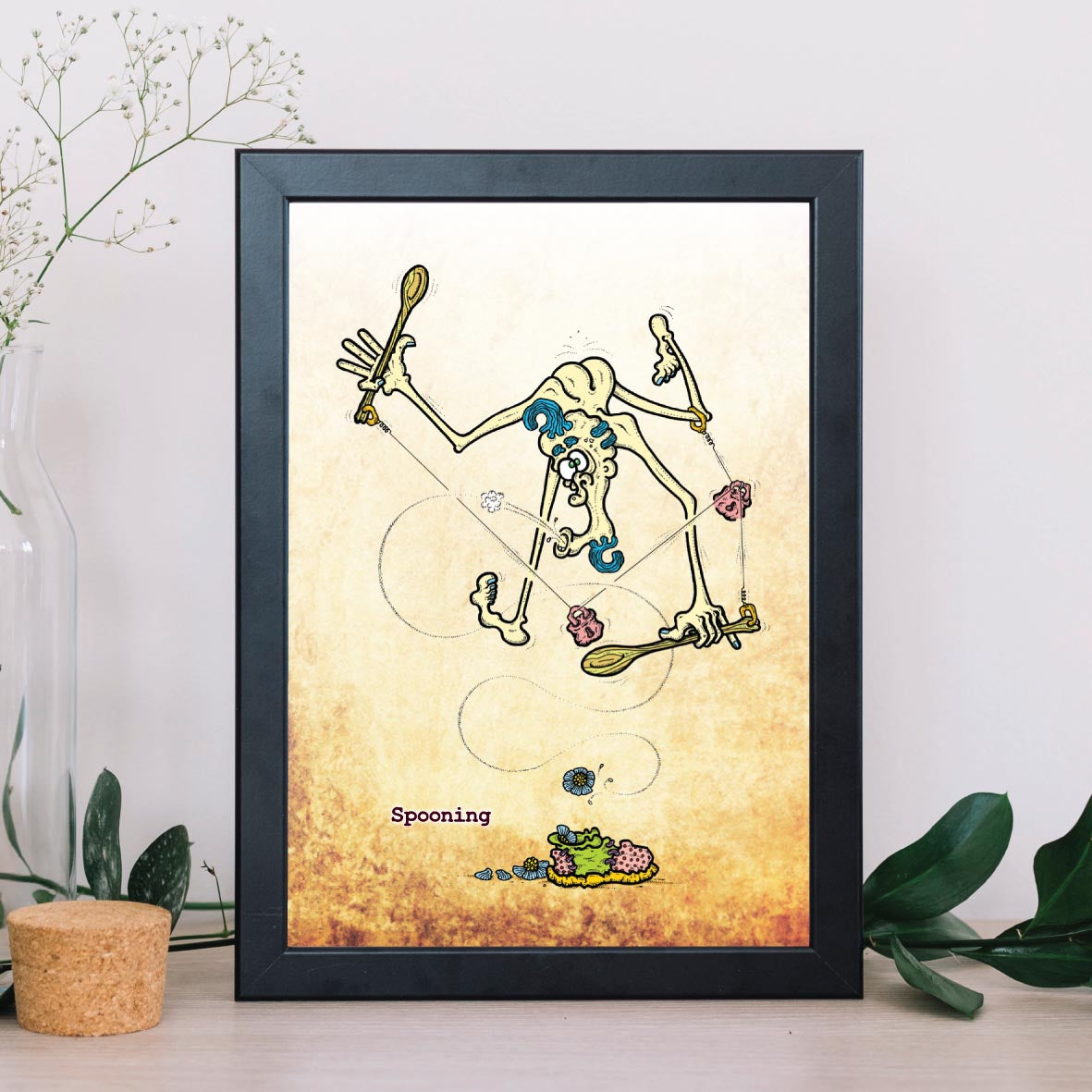 Spooning Art Print