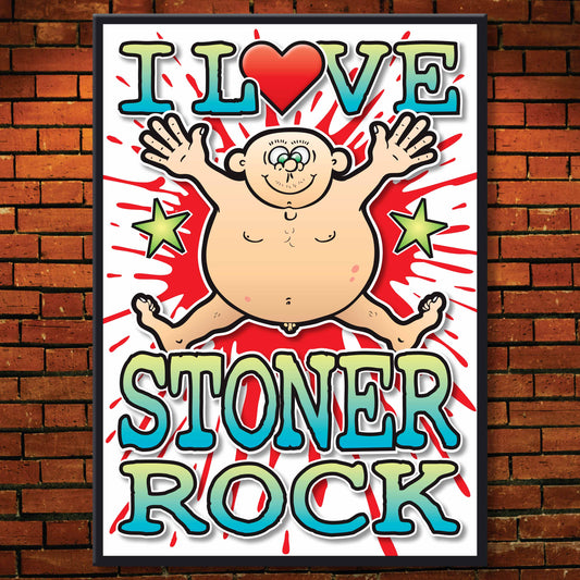 Stoner Rock Art Print / Love Music Poster / Wall Décor / Rock Guru