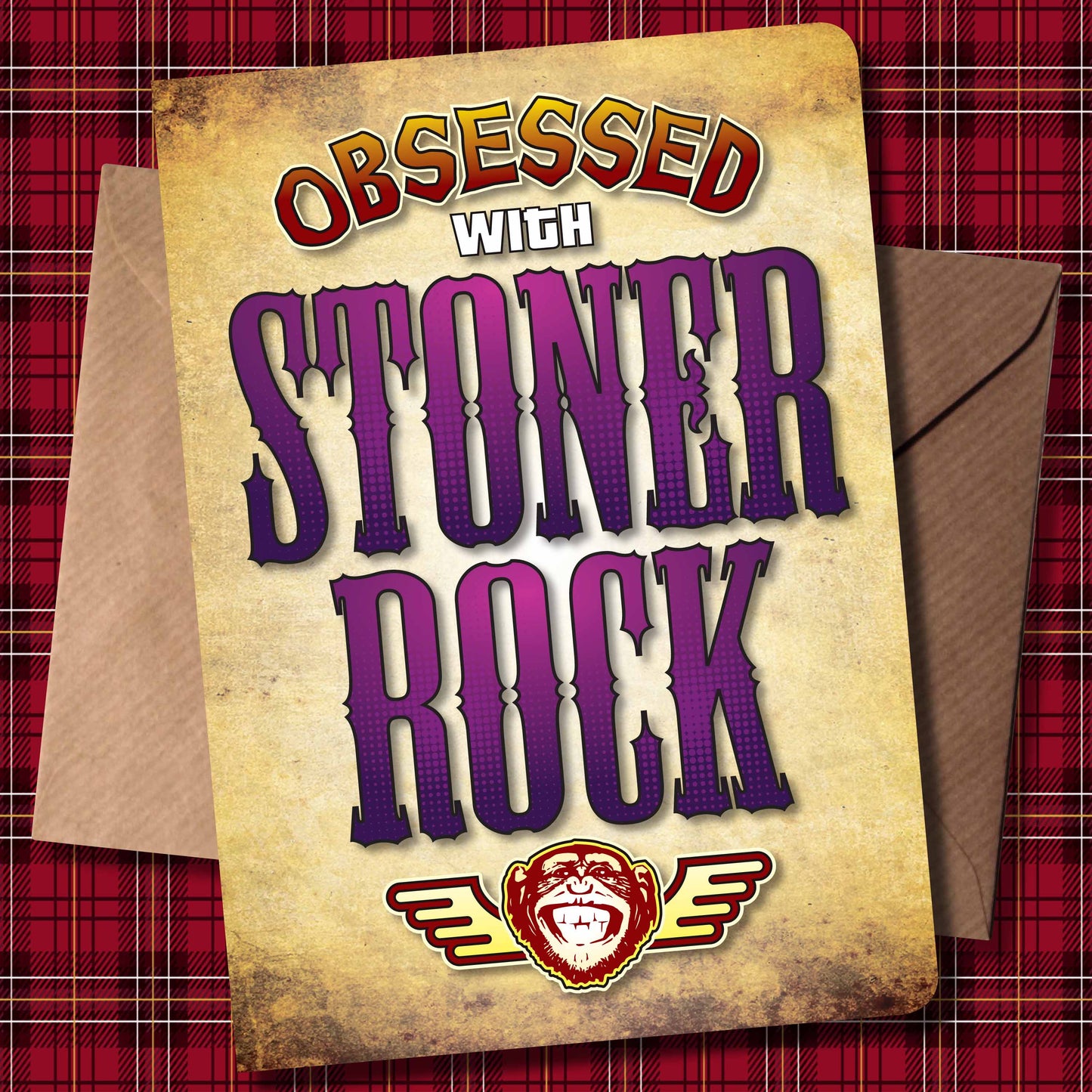 Stoner Rock - Obsessed Art Poster + Birthday / Greetings Card