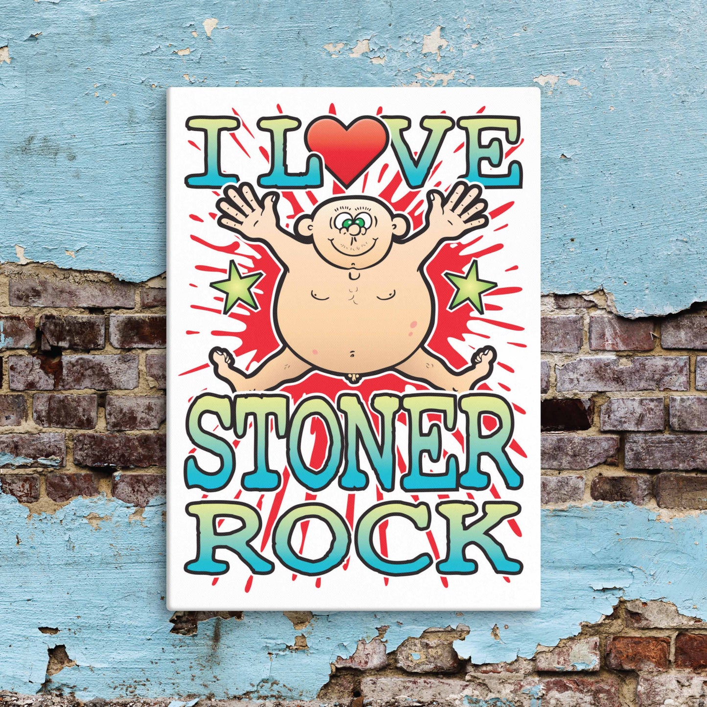 Stoner Rock Canvas Print 30x40cm