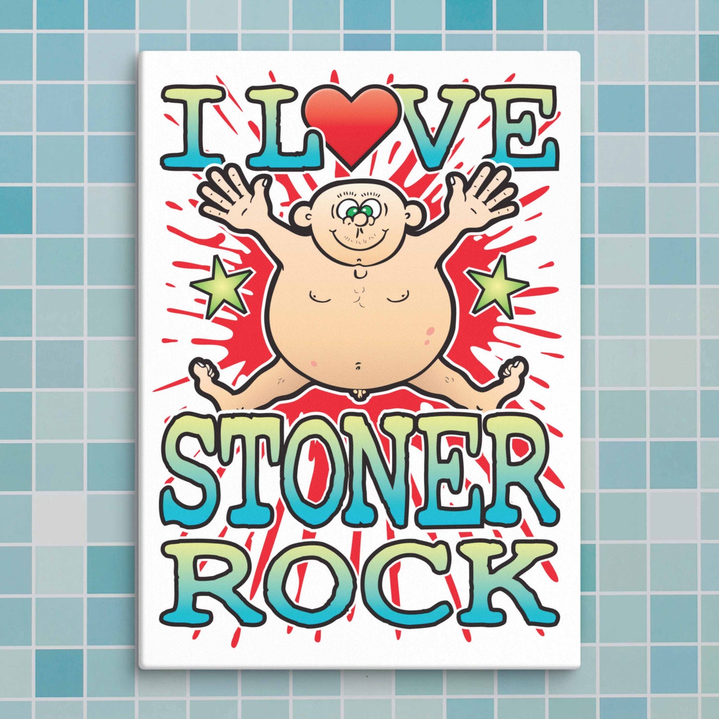 Stoner Rock Canvas Print 30x40cm