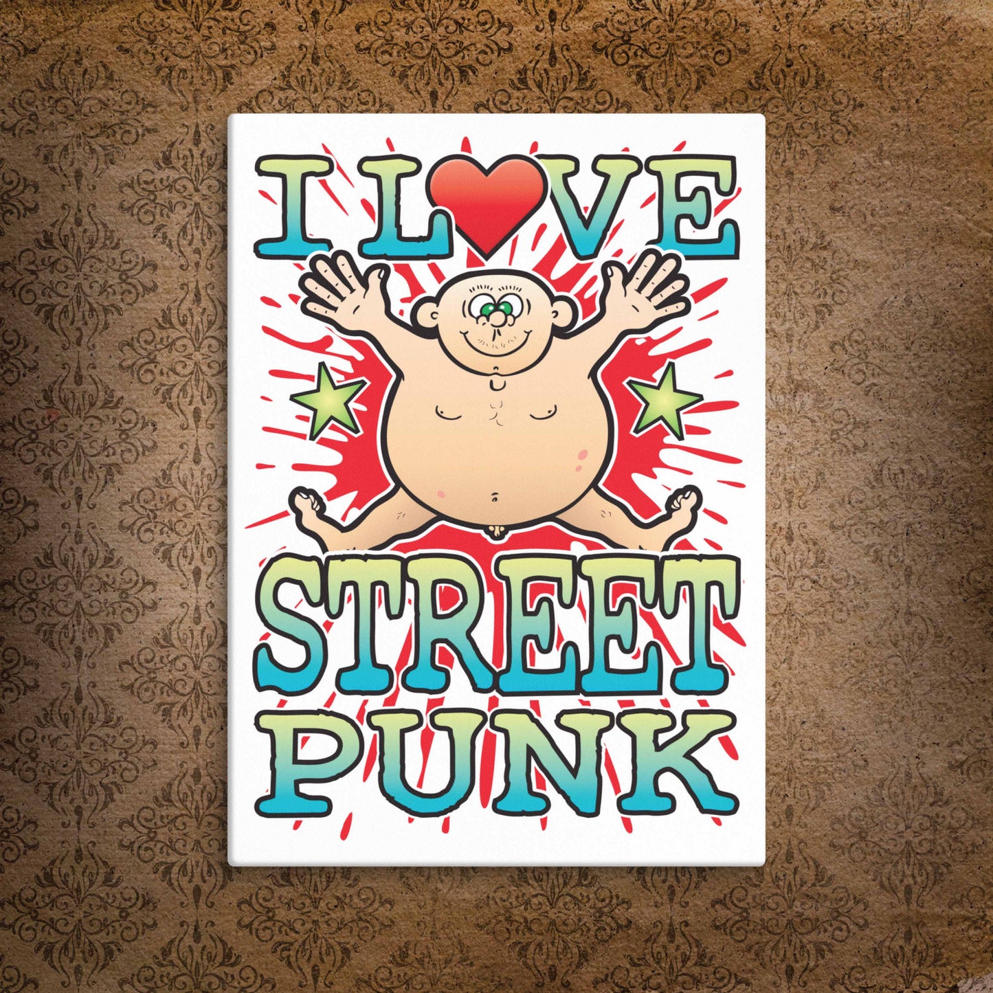 Street Punk  Canvas Print 30x40cm