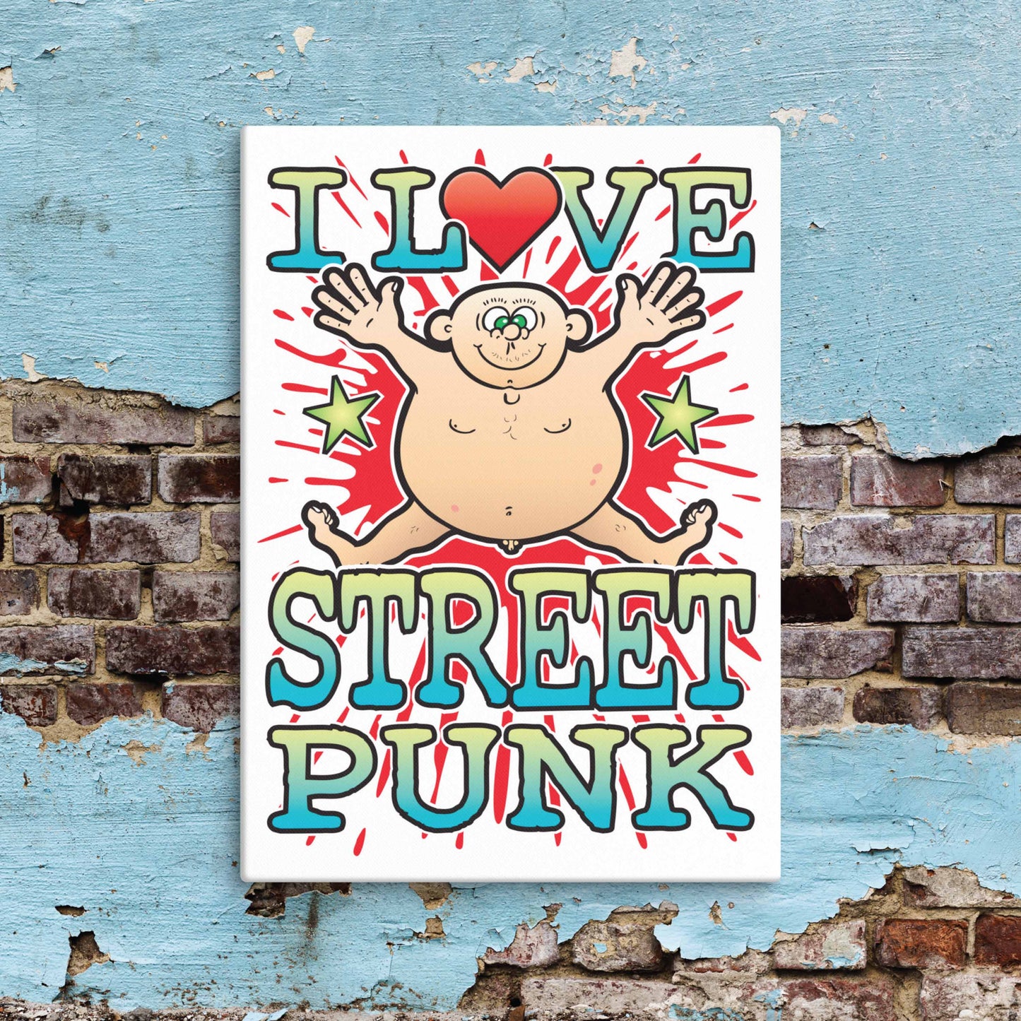 Street Punk  Canvas Print 30x40cm