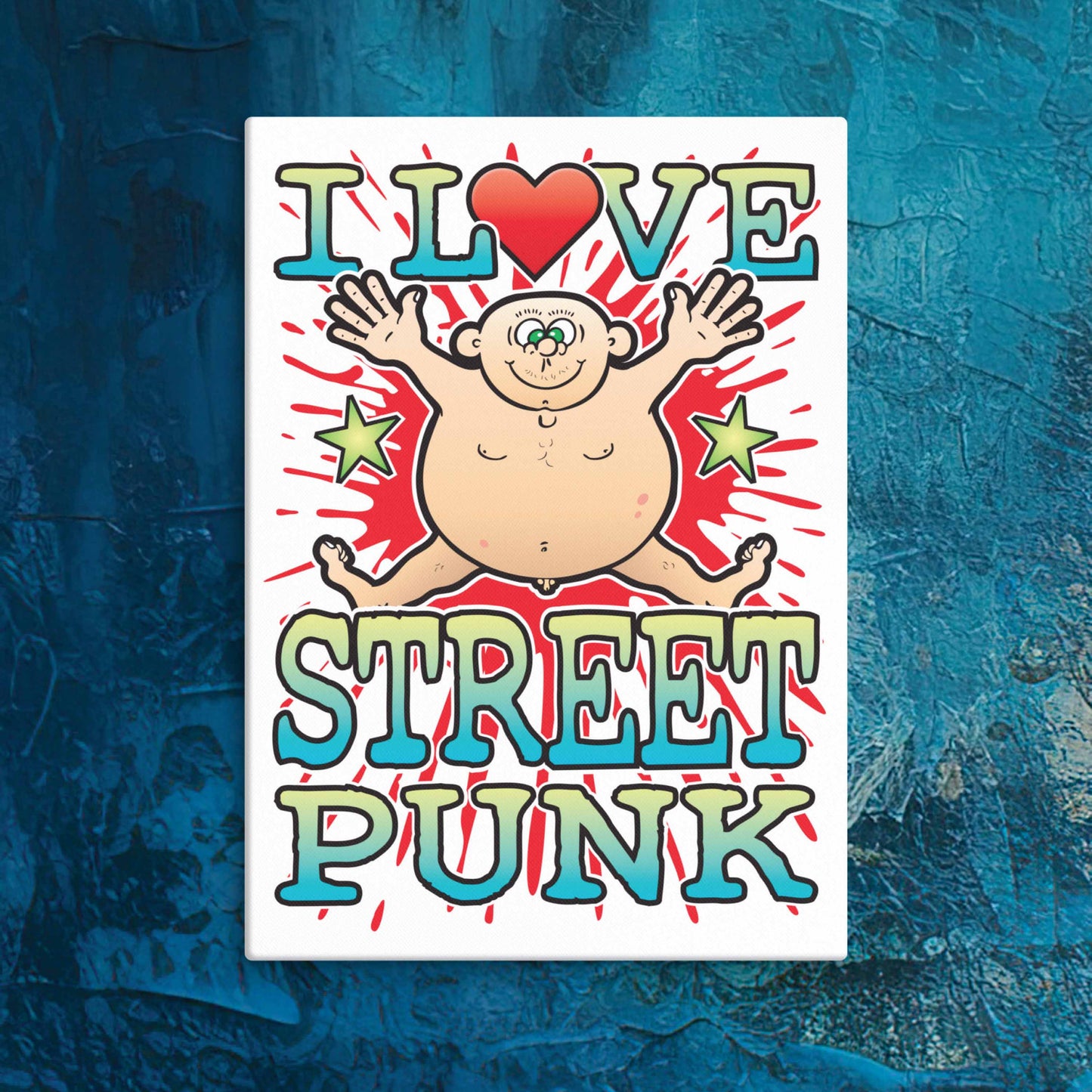 Street Punk  Canvas Print 30x40cm