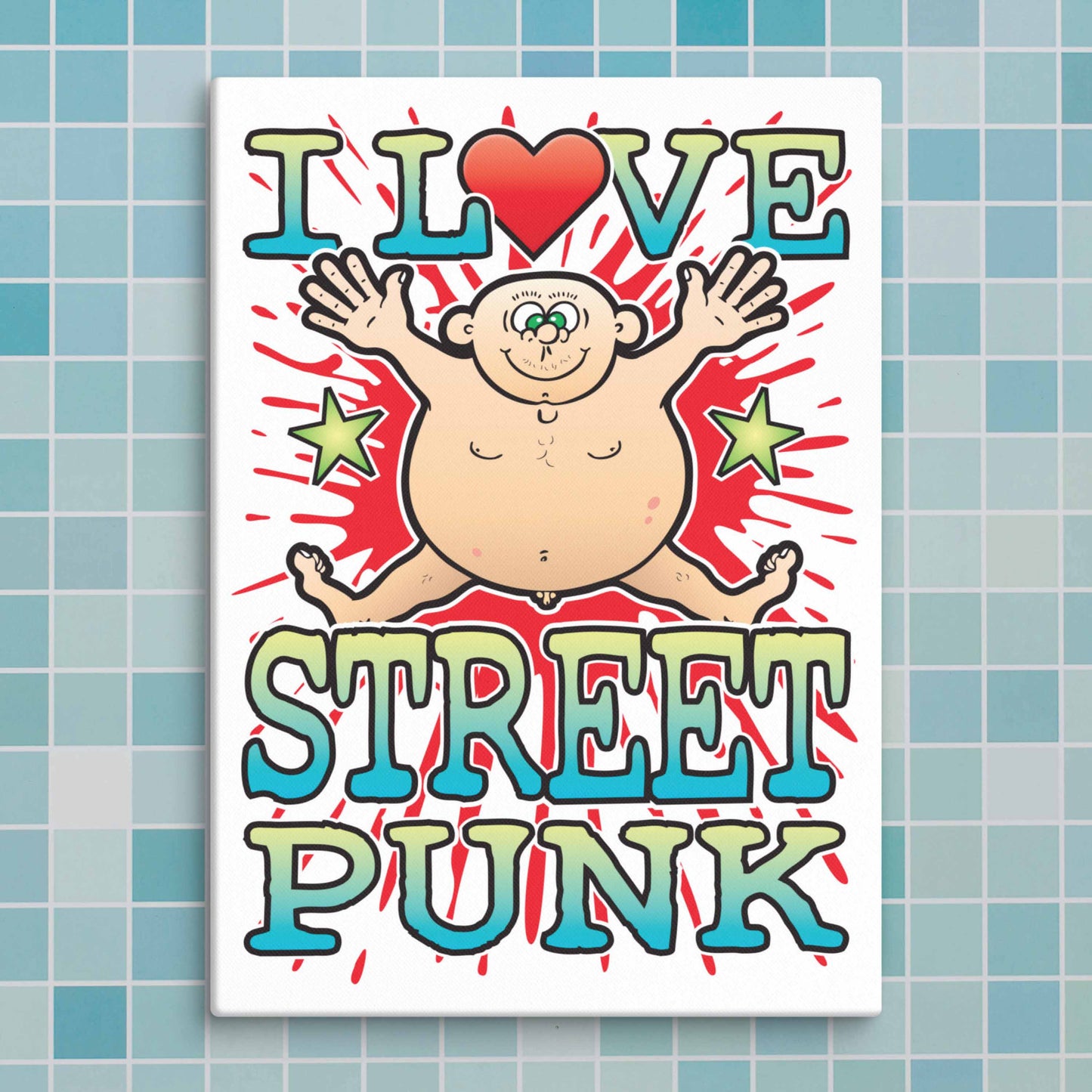 Street Punk  Canvas Print 30x40cm