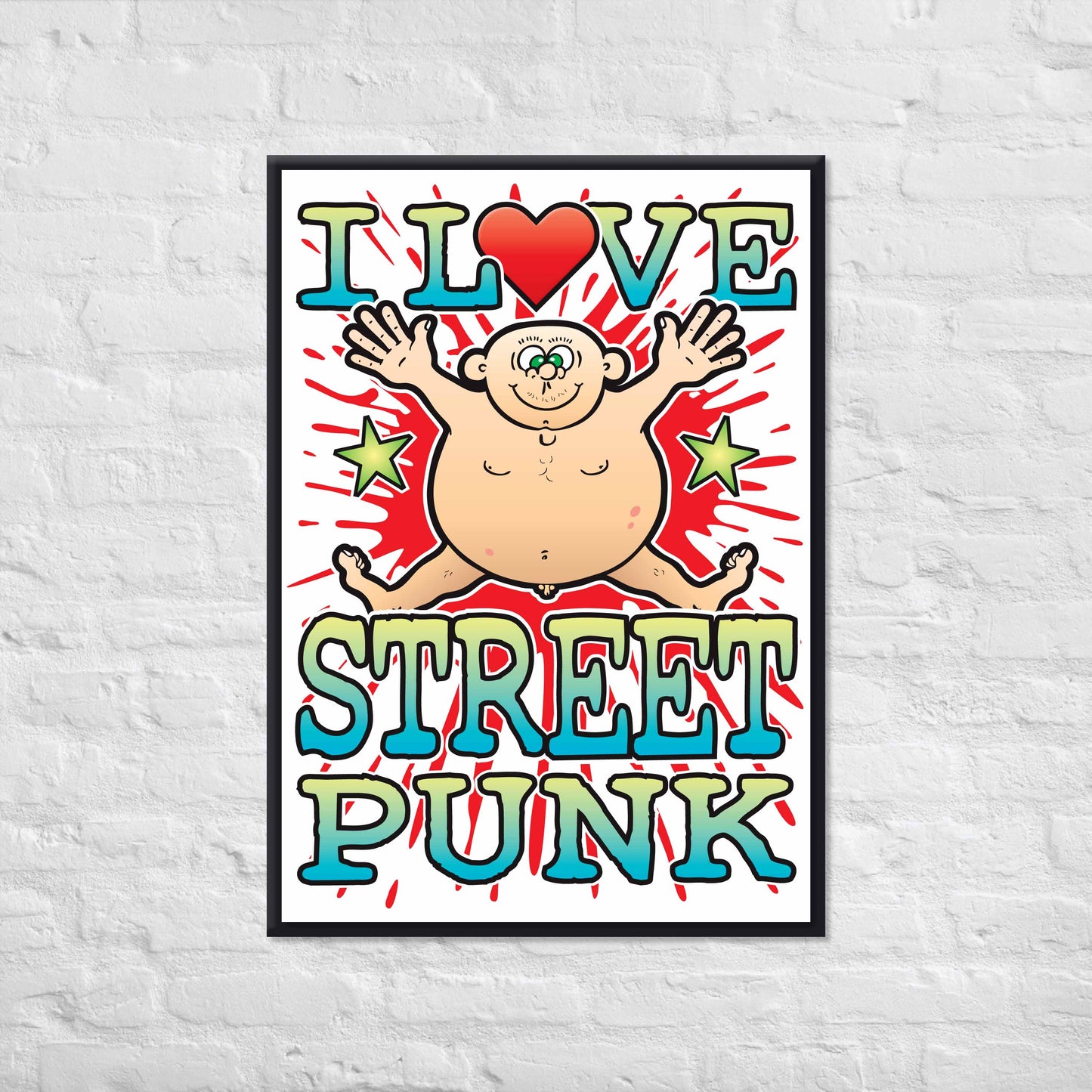 Street Punk 50x70cm Wall Art / Love Music Poster