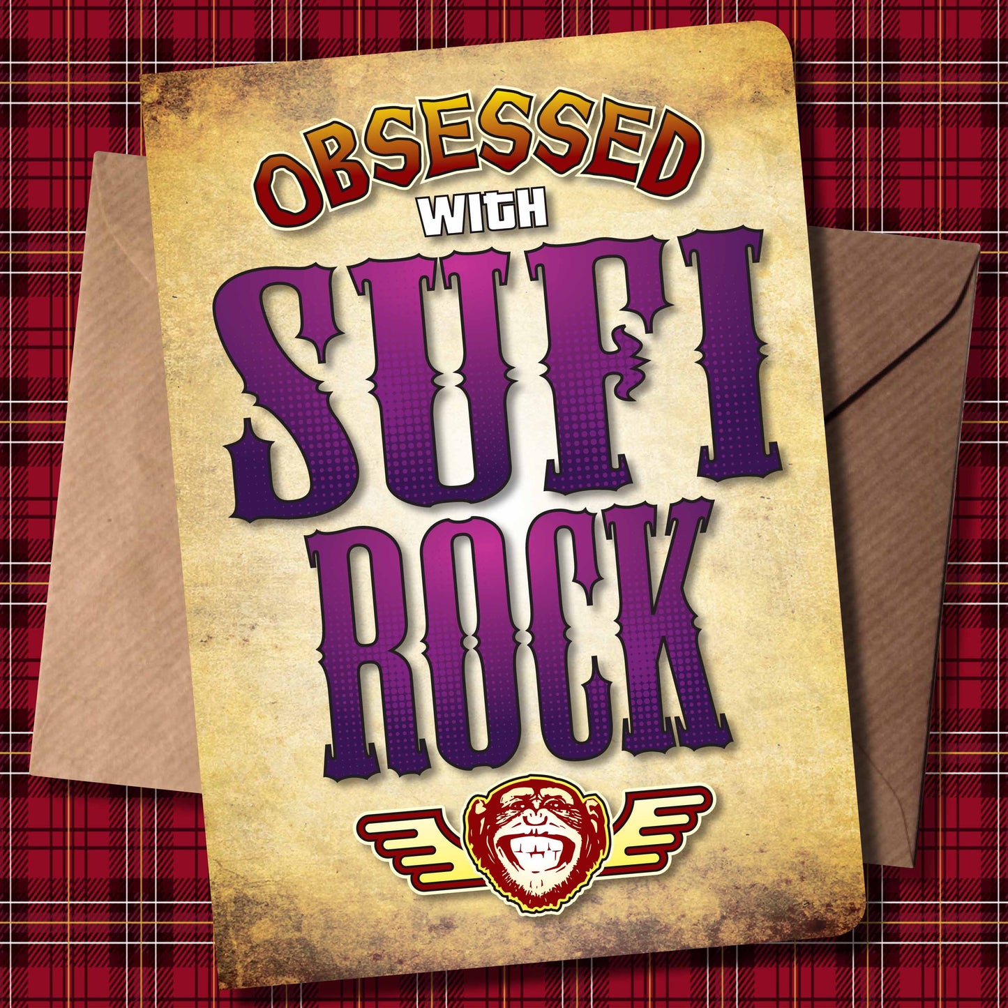 Sufi Rock - Obsessed Art Poster + Birthday / Greetings Card