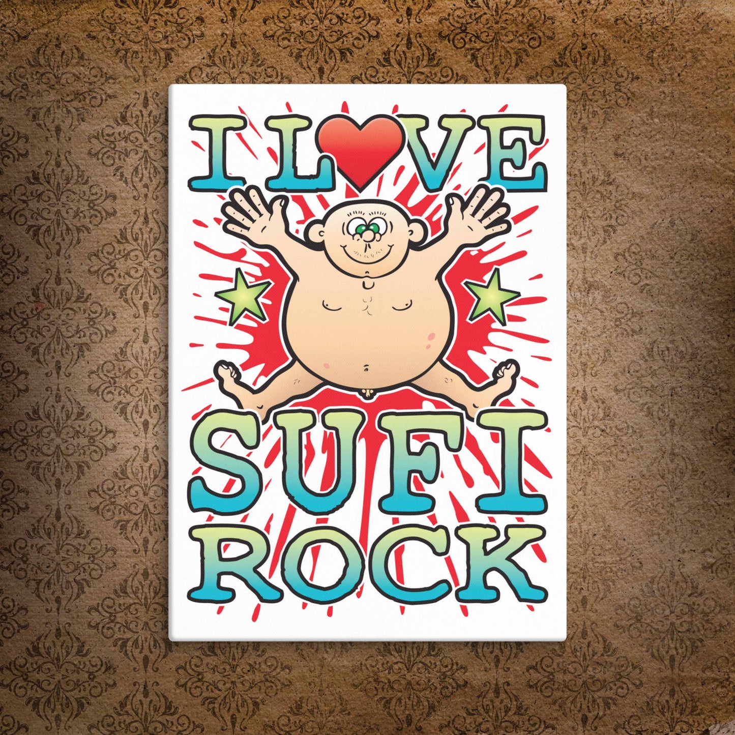 Sufi Rock  Canvas Print 30x40cm