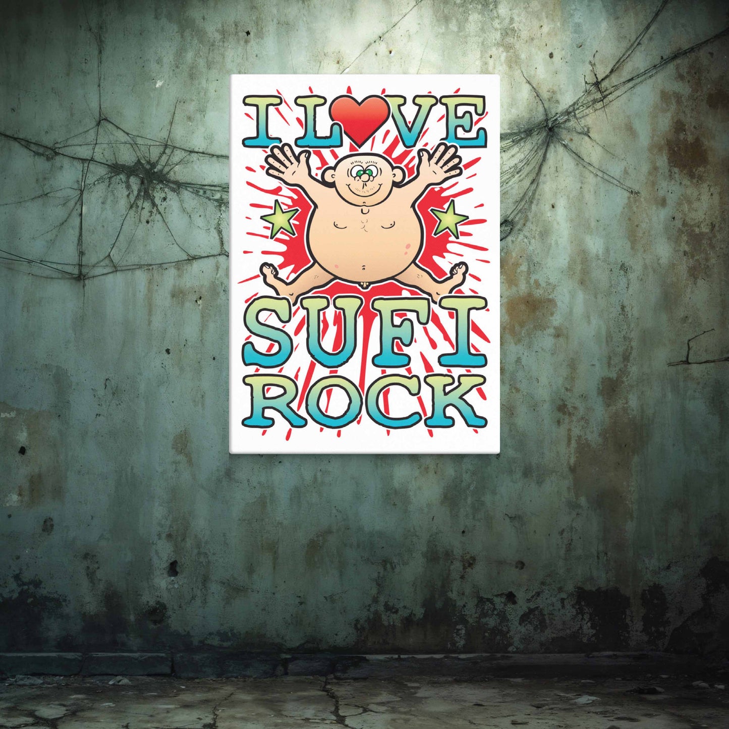Sufi Rock  Canvas Print 30x40cm