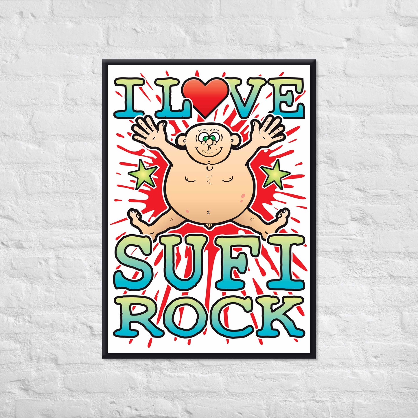 Sufi Rock 50x70cm Wall Art / Love Music Poster
