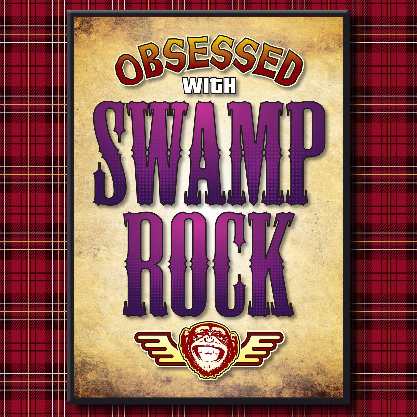 Swamp Rock - Obsessed Art Poster + Birthday / Greetings Card