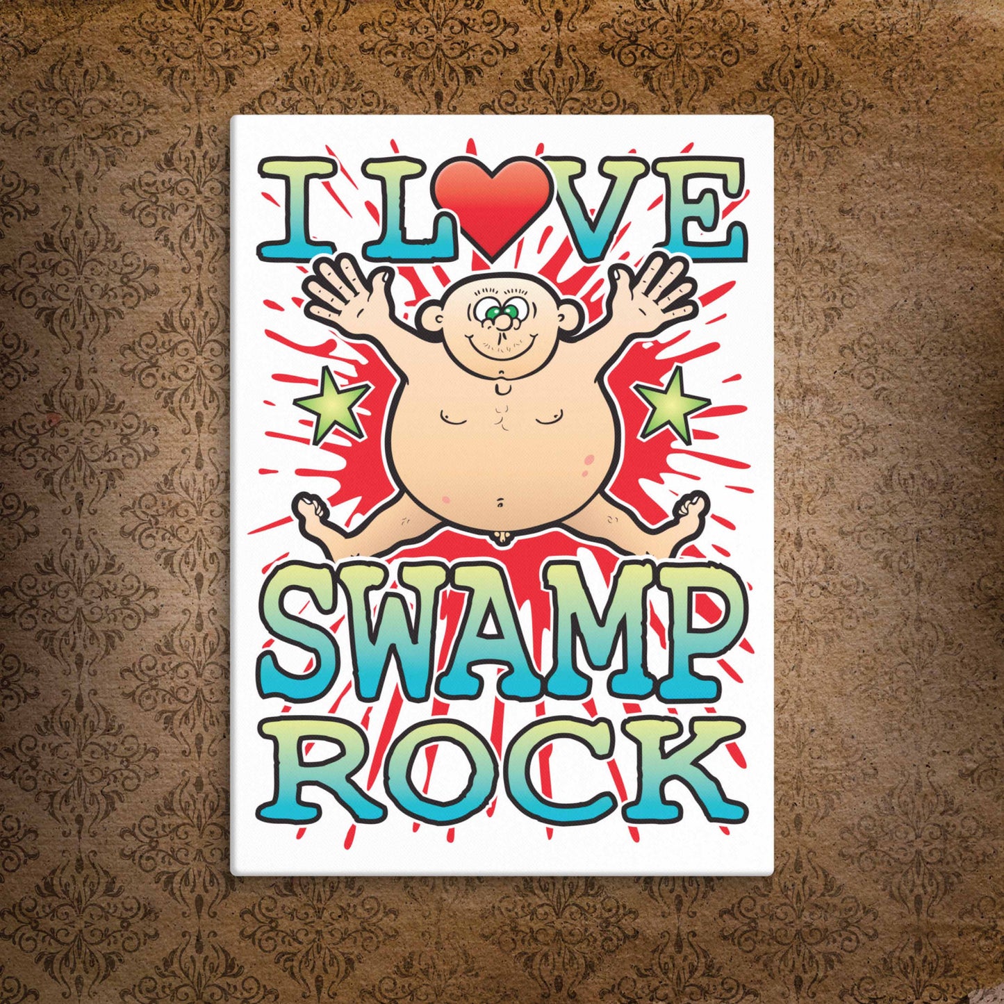 Swamp Rock Canvas Print 30x40cm