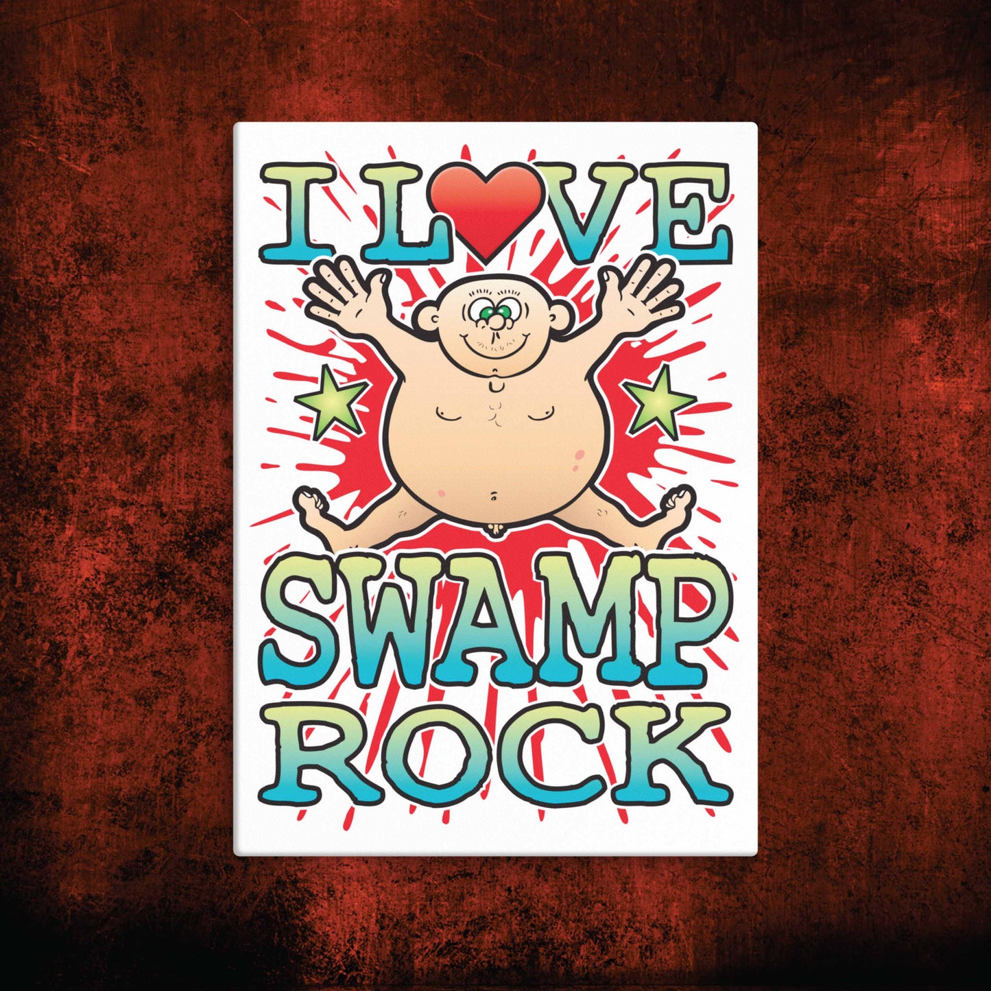 Swamp Rock Canvas Print 30x40cm