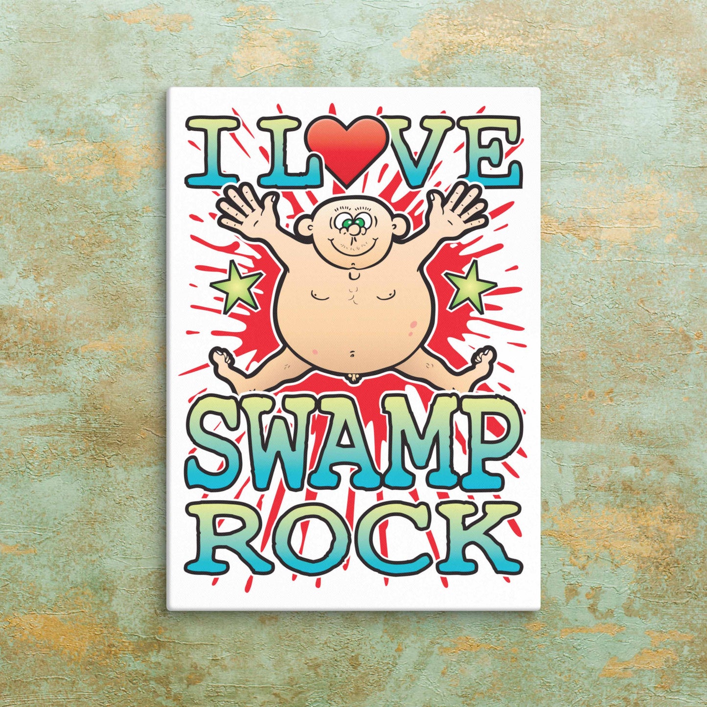 Swamp Rock Canvas Print 30x40cm