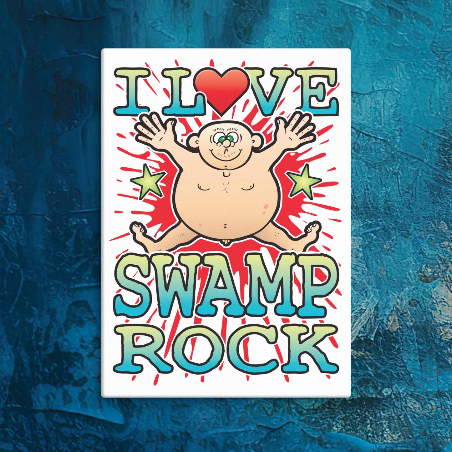 Swamp Rock Canvas Print 30x40cm