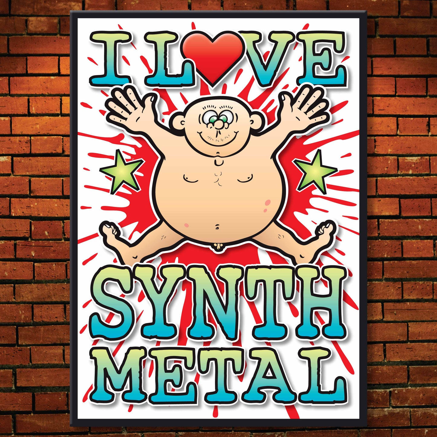 Synth Metal Art Print / Love Music Poster / Wall Décor / Rock Guru