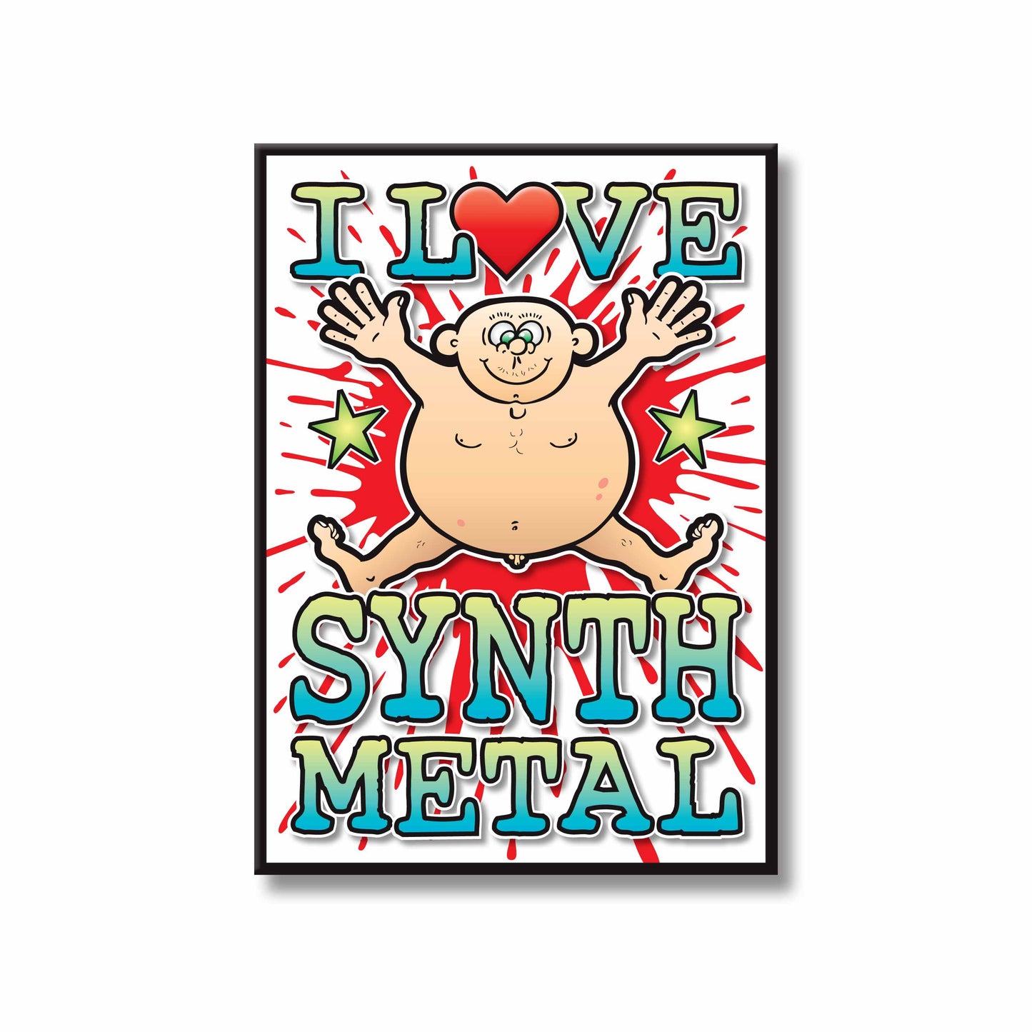 Synth Metal Art Print / Love Music Poster / Wall Décor / Rock Guru