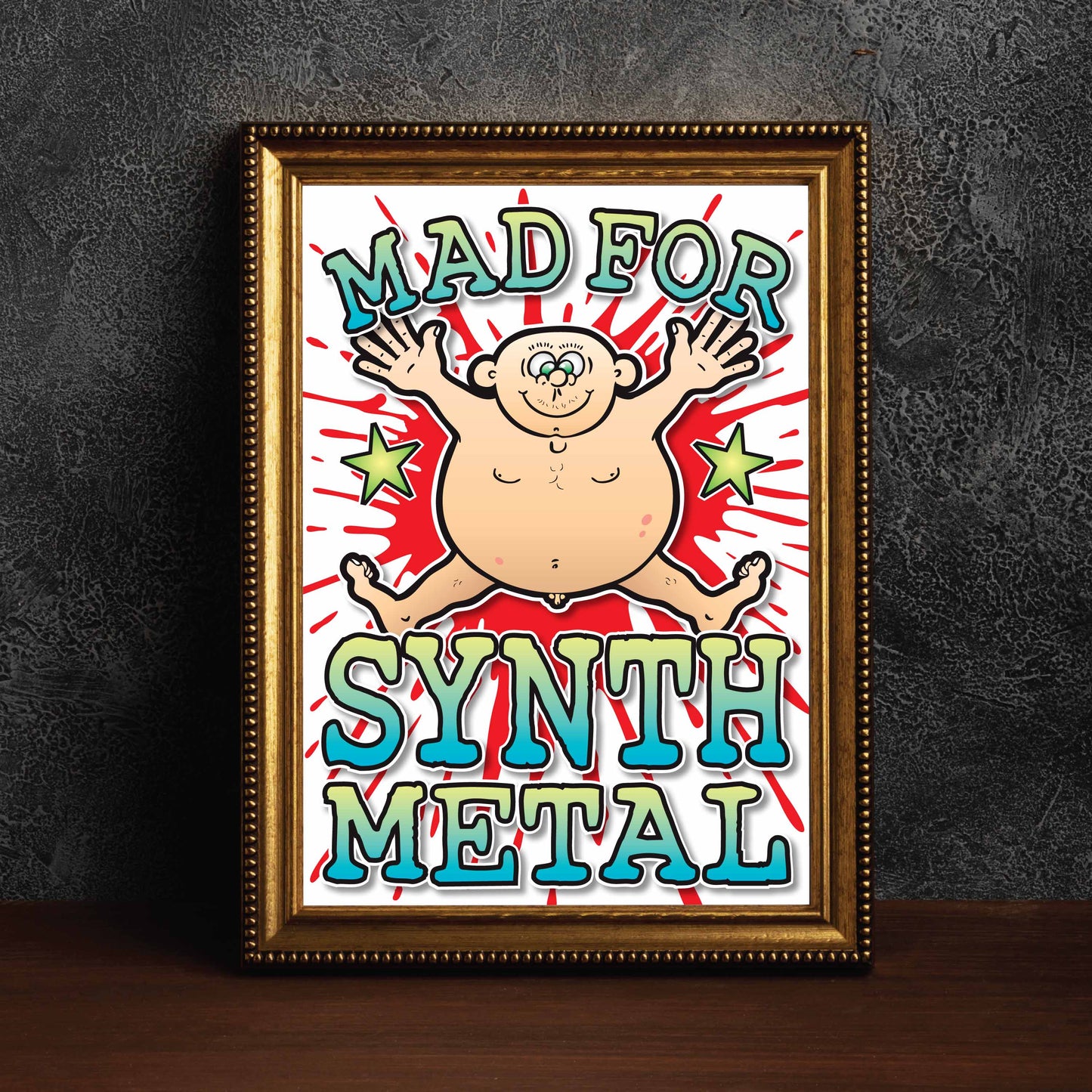 Synth Metal Art Print / Mad For Music Poster / Wall Décor