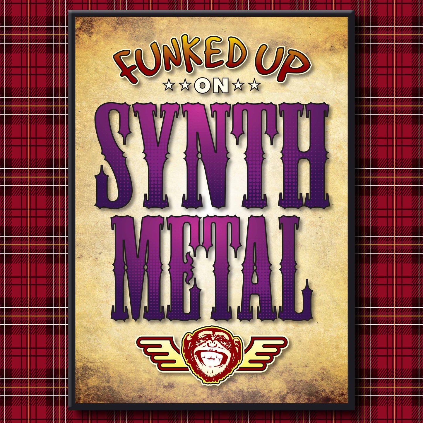 Synth Metal Art Print / Poster / Birthday Card / Greetings Card