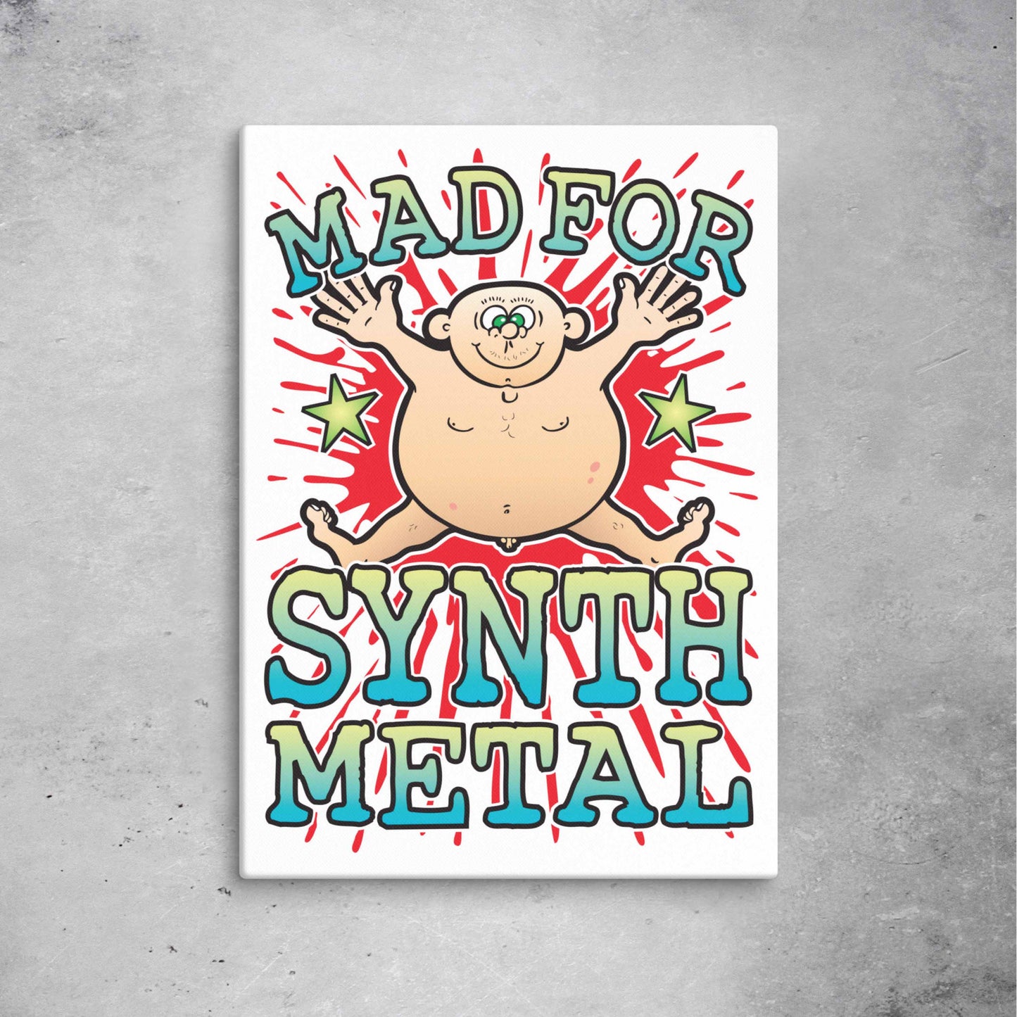 Synth Metal Canvas Print 51x71cm