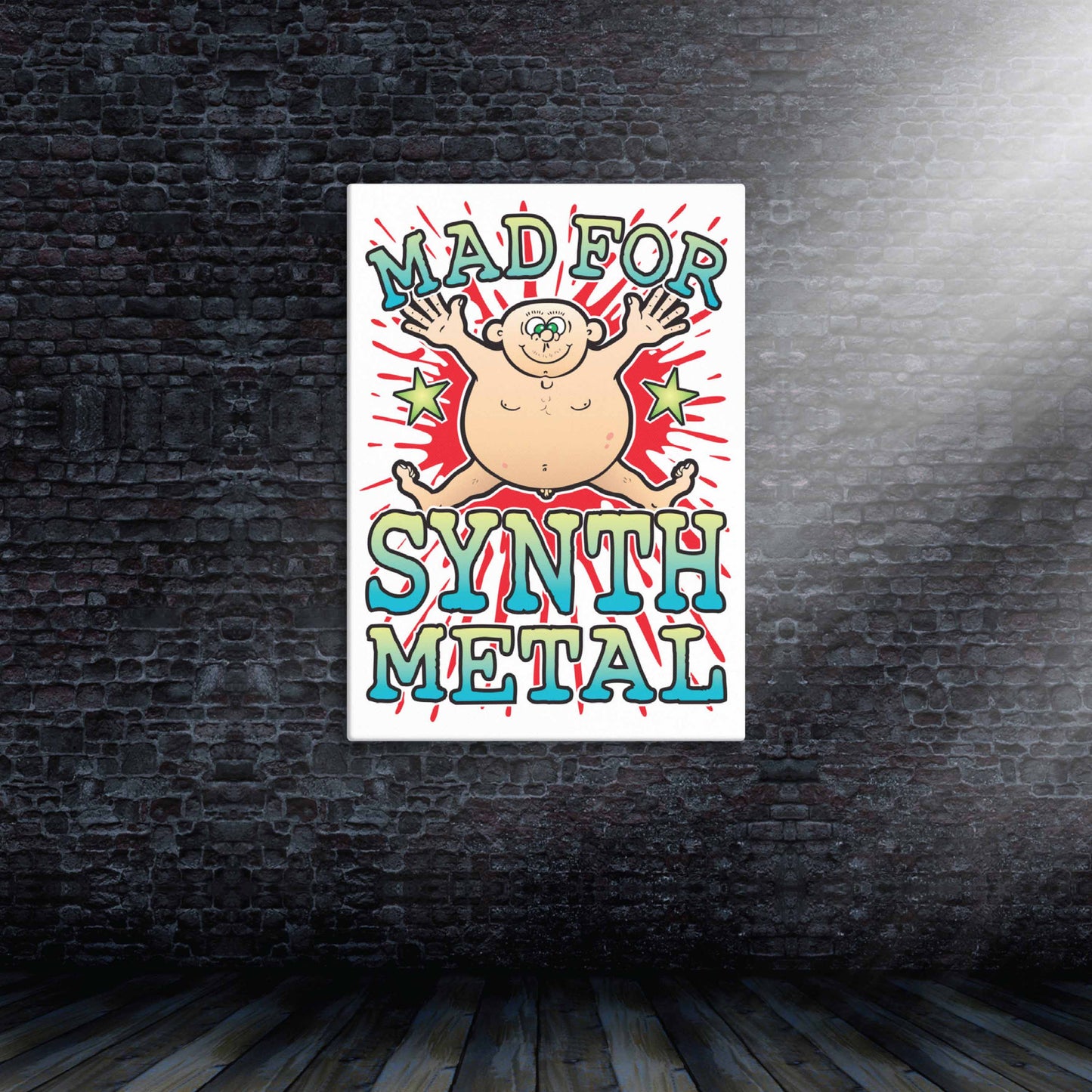 Synth Metal Canvas Print 51x71cm