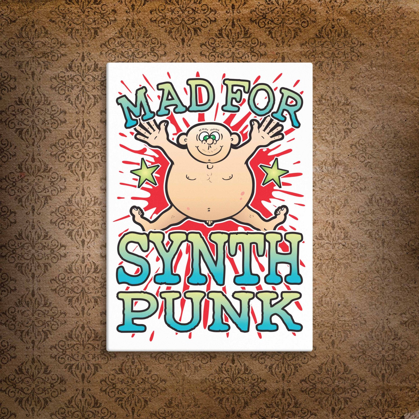 Synth Punk Canvas Print 30x40cm